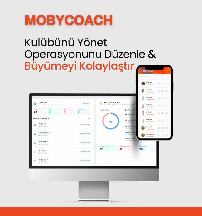 MobyCoach web panel görünümü