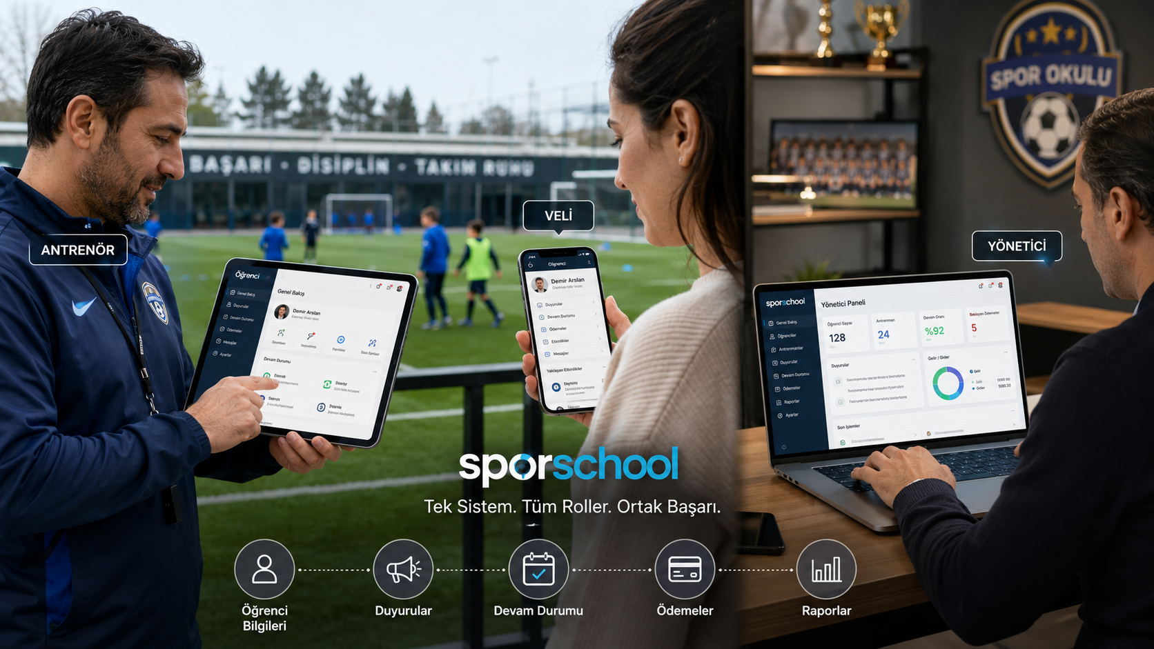Veli uygulamasının spor okullarına kazandırdıkları